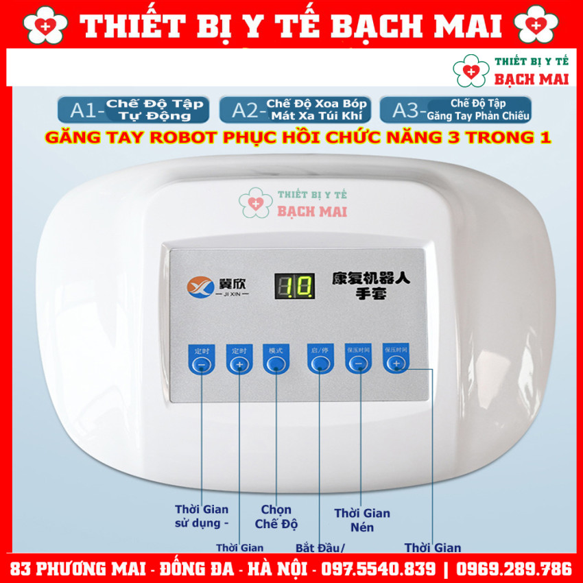 Găng Tay Robot Phục Hồi Chức Năng Bàn Ngón Tay Sau Tai Biến 3 Trong 1 AMJ-01