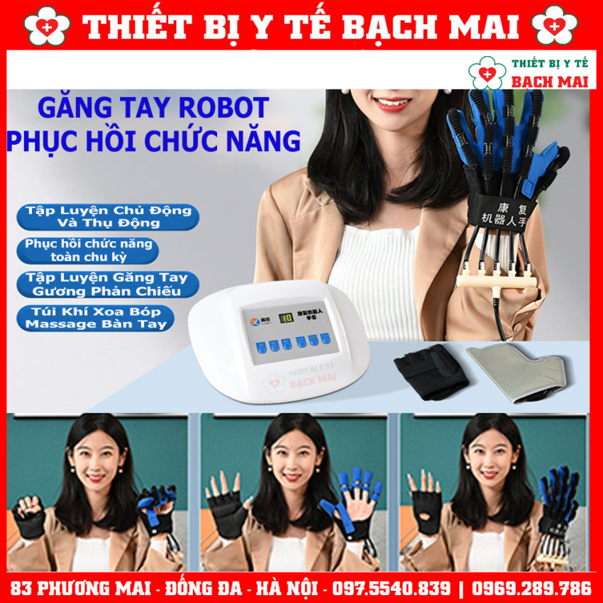 Găng Tay Robot Phục Hồi Chức Năng Bàn Ngón Tay Sau Tai Biến 3 Trong 1 AMJ-01