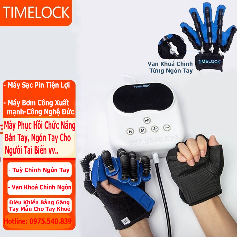 Máy Tập Tay Thông Minh TIMELOCK, Găng Tay Robot Phục Hồi Bàn Ngón Tay Cho Người Tai Biến, Liệt Máy Tập Tay Thông Minh TIMELOCK, Găng Tay Robot Phục Hồi Bàn Ngón Tay Cho Người Tai Biến, Liệt