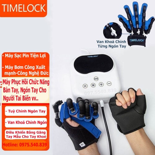 Máy Tập Tay Thông Minh TIMELOCK, Găng Tay Robot Phục Hồi Bàn Ngón Tay Cho Người Tai Biến, Liệt Máy Tập Tay Thông Minh TIMELOCK, Găng Tay Robot Phục Hồi Bàn Ngón Tay Cho Người Tai Biến, Liệt