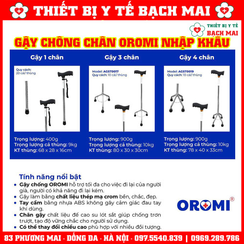 Gậy Chống Tập Đi OROMI Nhập Khẩu