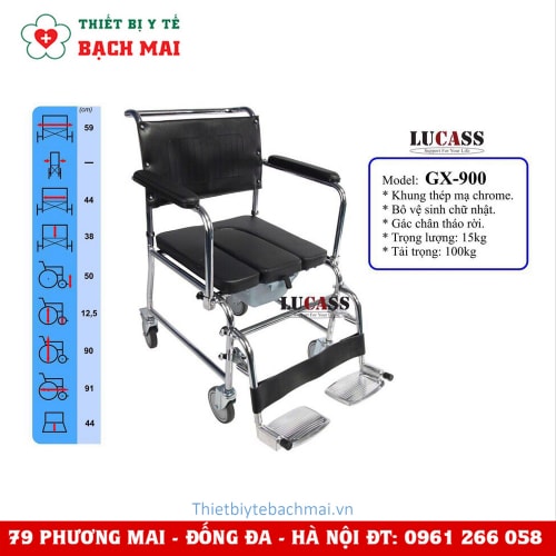 Ghế Bô Vệ Sinh Lucass GX-900 Ghế Bô Vệ Sinh Lucass GX-900