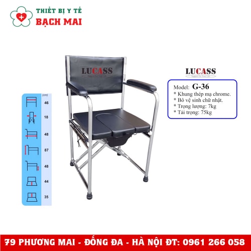 Ghế Bô Không Bánh Xe Đệm Da Lucass G36