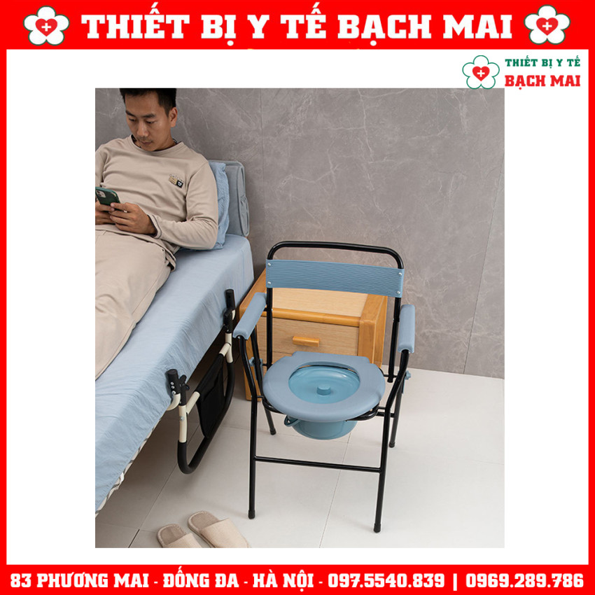 Ghế Bô Vệ Sinh AKIKO A-899 Cho Người Già, Yếu, Người Khuyết Tật, Bệnh Nhân