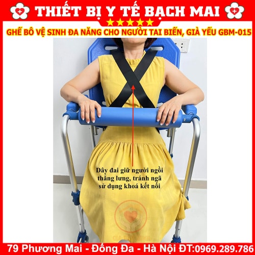 Ghế Bô Vệ Sinh Cho Người Tai Biến GBM-015 - Ghế Bô Đa Năng 4 Trong 1 Xe Lăn, Ghế Tắm, Ghế Ngồi Có Đai An Toàn Ghế Bô Vệ Sinh Cho Người Tai Biến GBM-015 - Ghế Bô Đa Năng 4 Trong 1 Xe Lăn, Ghế Tắm, Ghế Ngồi Có Đai An Toàn