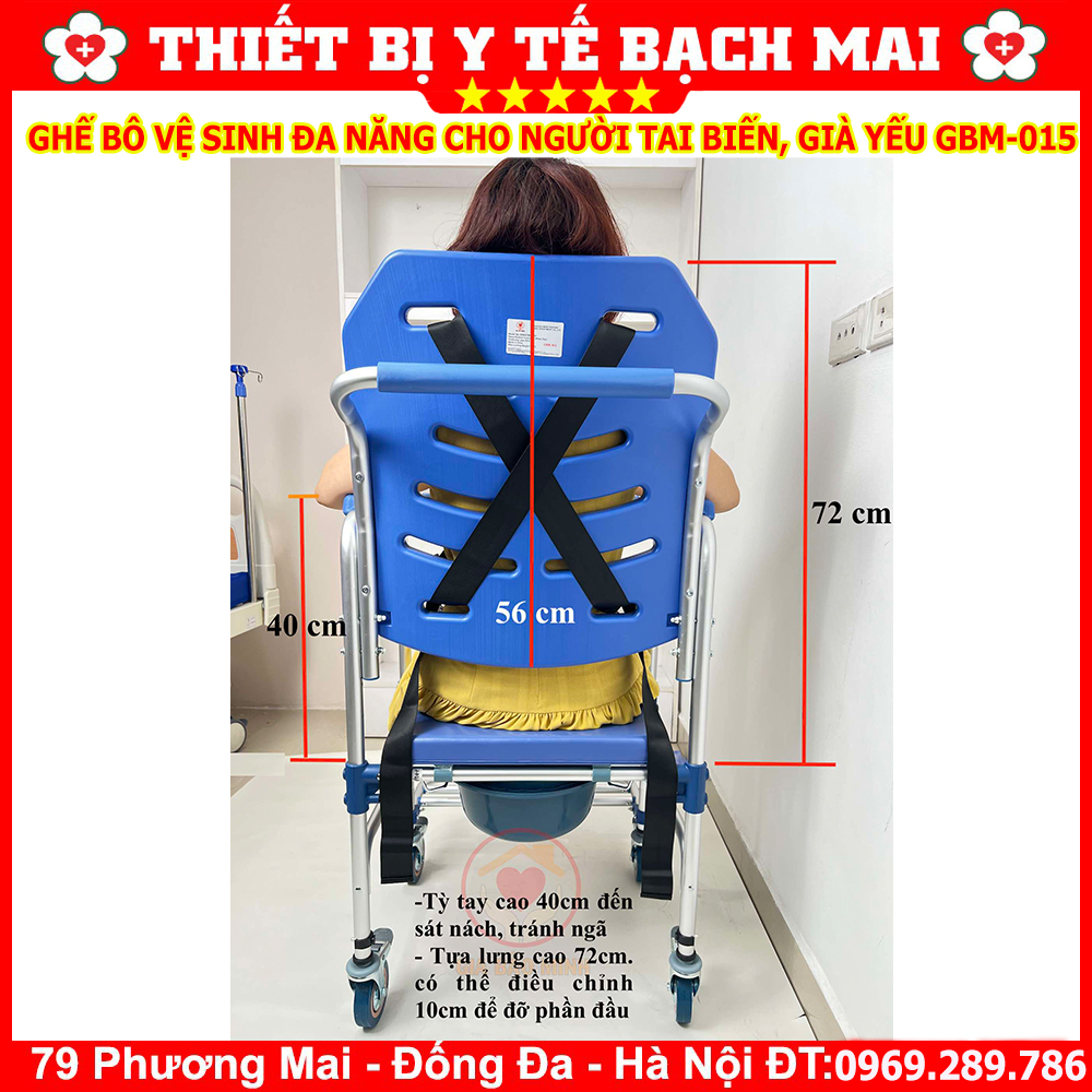 Ghế Bô Vệ Sinh Cho Người Tai Biến GBM-015 - Ghế Bô Đa Năng 4 Trong 1 Xe Lăn, Ghế Tắm, Ghế Ngồi Có Đai An Toàn Ghế Bô Vệ Sinh Cho Người Tai Biến GBM-015 - Ghế Bô Đa Năng 4 Trong 1 Xe Lăn, Ghế Tắm, Ghế Ngồi Có Đai An Toàn