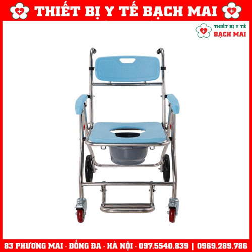 Ghế Bô Vệ Sinh Đa Năng LUCASS X35, Ngồi Tắm, Di Chuyển, Gấp Gọn, Khung Nhôm
