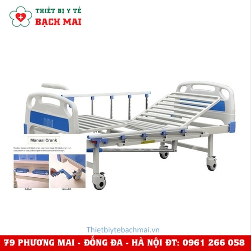 GIƯỜNG Y TẾ 2 TAY QUAY NHẬP KHẨU LUCASS GB2A