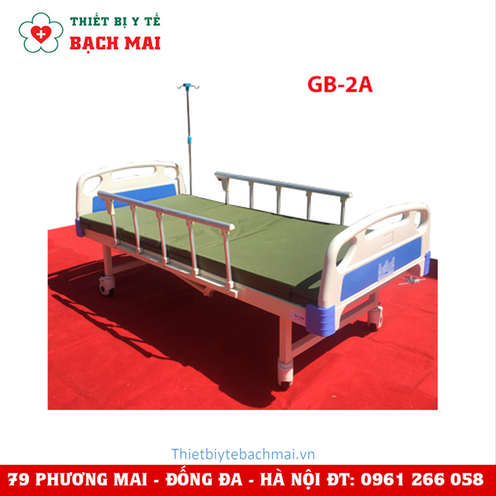 GIƯỜNG Y TẾ 2 TAY QUAY NHẬP KHẨU LUCASS GB2A