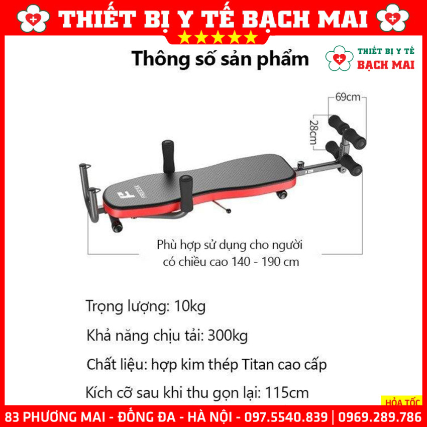 Giường Kéo Giãn Cột Sống Lưng Cổ Toàn Thân FRESK – Giường Kéo Giãn Cột Sống Tại Nhà