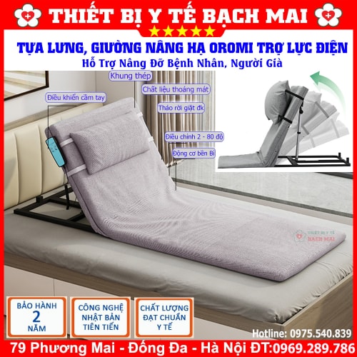 Giường Nâng Hạ OROMI VTM-2024 Trợ Lực Tăng Điện Hỗ Trợ Nâng Đỡ Bệnh Nhân, Người Già Giường Nâng Hạ OROMI VTM-2024 Trợ Lực Tăng Điện Hỗ Trợ Nâng Đỡ Bệnh Nhân, Người Già