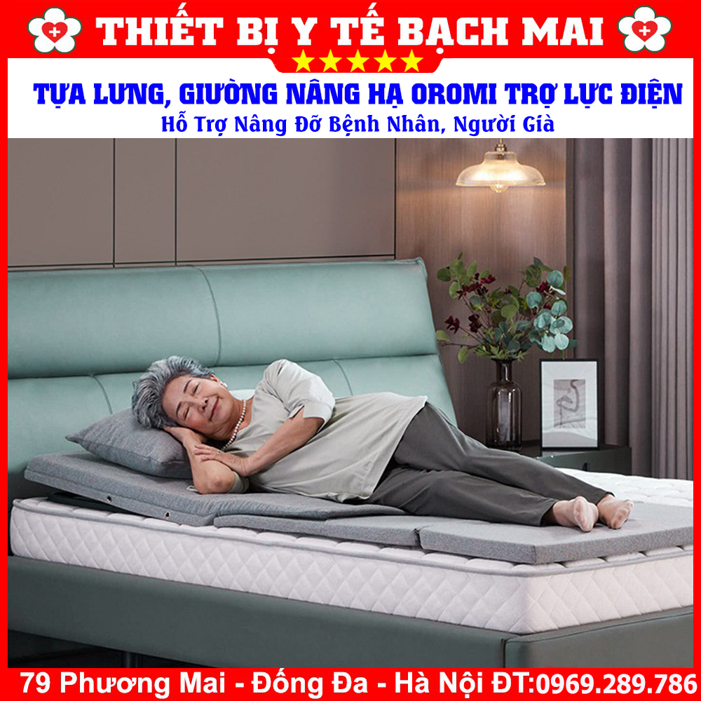 Giường Nâng Hạ OROMI VTM-2024 Trợ Lực Tăng Điện Hỗ Trợ Nâng Đỡ Bệnh Nhân, Người Già Giường Nâng Hạ OROMI VTM-2024 Trợ Lực Tăng Điện Hỗ Trợ Nâng Đỡ Bệnh Nhân, Người Già