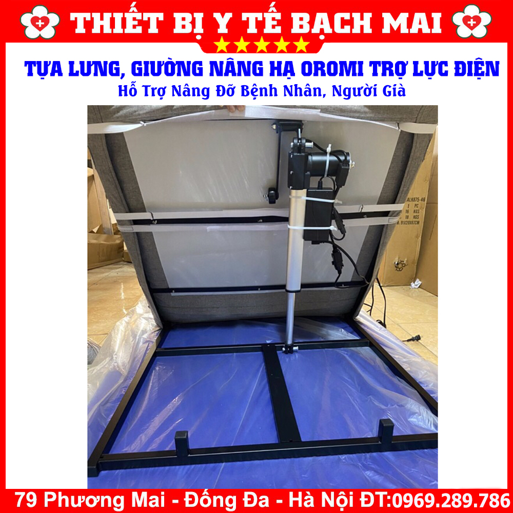 Giường Nâng Hạ OROMI VTM-2024 Trợ Lực Tăng Điện Hỗ Trợ Nâng Đỡ Bệnh Nhân, Người Già Giường Nâng Hạ OROMI VTM-2024 Trợ Lực Tăng Điện Hỗ Trợ Nâng Đỡ Bệnh Nhân, Người Già