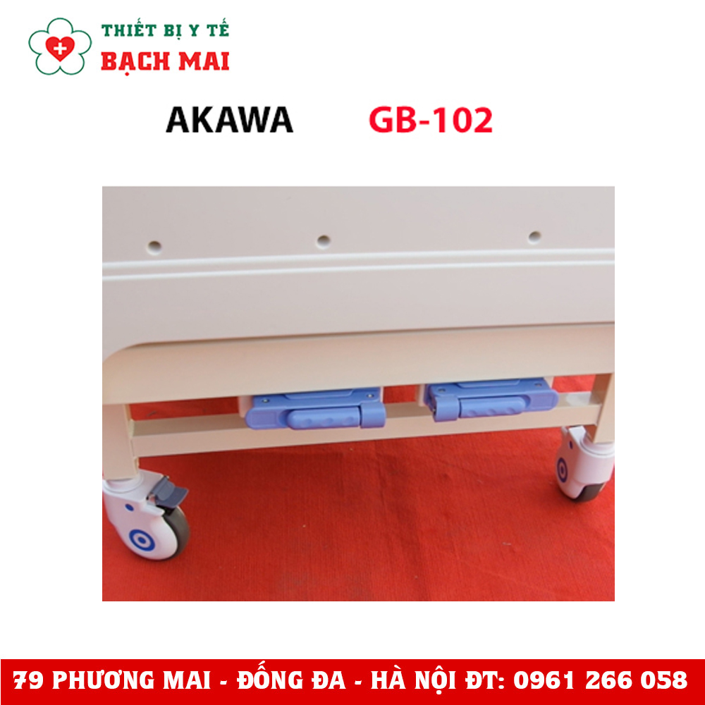 Giường Bệnh Nhân Y Tế 2 Tay Quay AKAWA GB-102 Giường Bệnh Nhân Y Tế 2 Tay Quay AKAWA GB-102