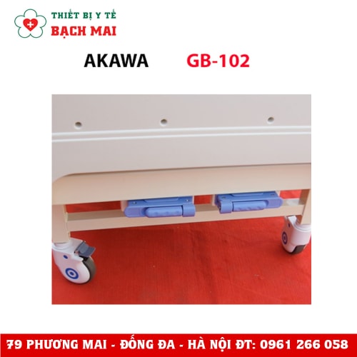 Giường Bệnh Nhân Y Tế 2 Tay Quay AKAWA GB-102