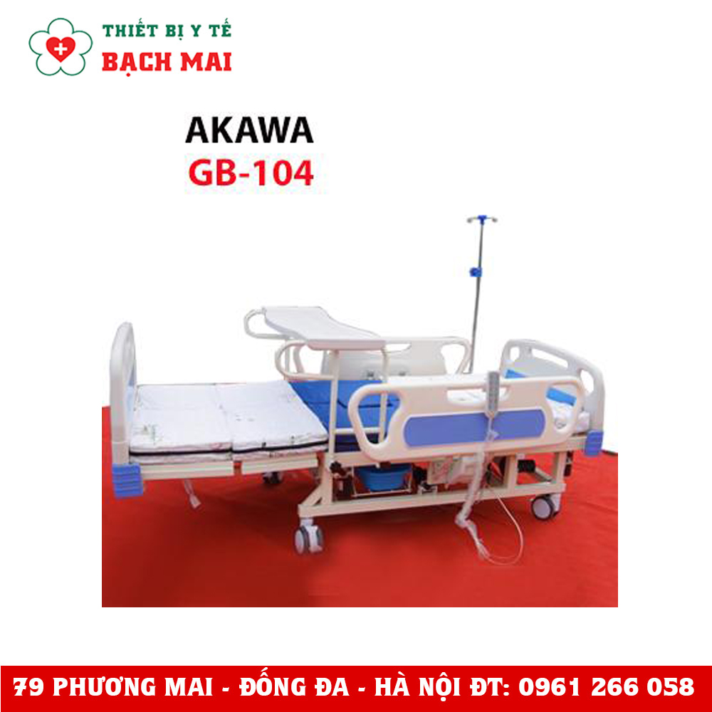 Giường Bệnh Nhân Y Tế Chạy Điện Đa Chức Năng AKAWA GB-104