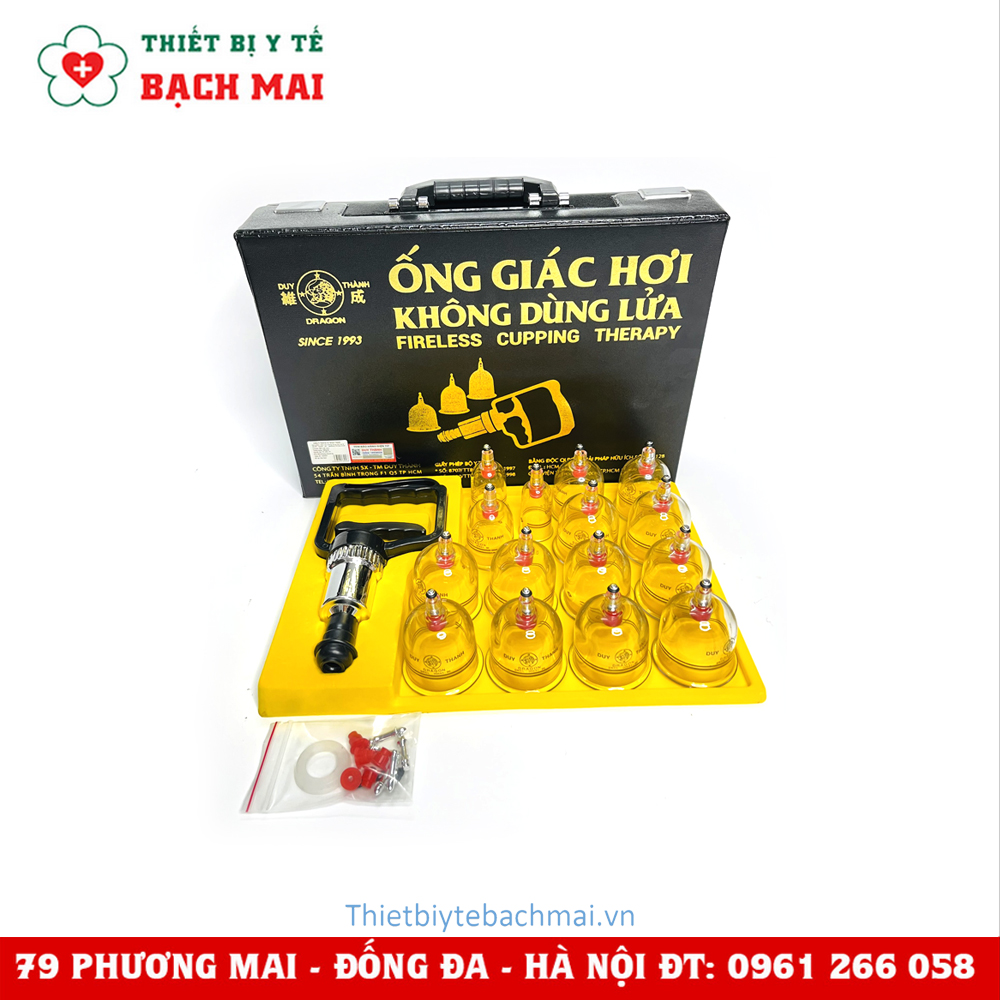 Bộ Giác Hơi Không Dùng Lửa Duy Thành (Màu Đen)