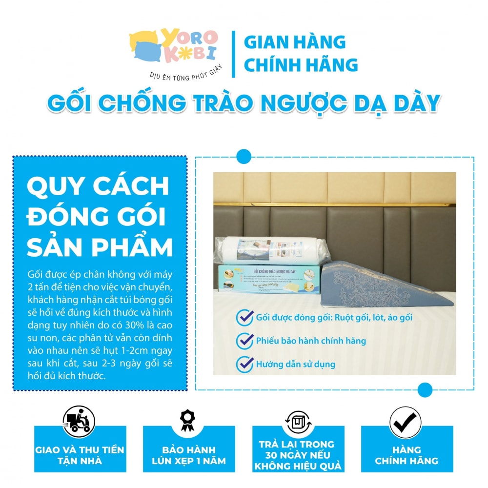 Gối Chống Trào Ngược Dạ Dày Người Lớn YOROKOBI Gối Chống Trào Ngược Dạ Dày Người Lớn YOROKOBI