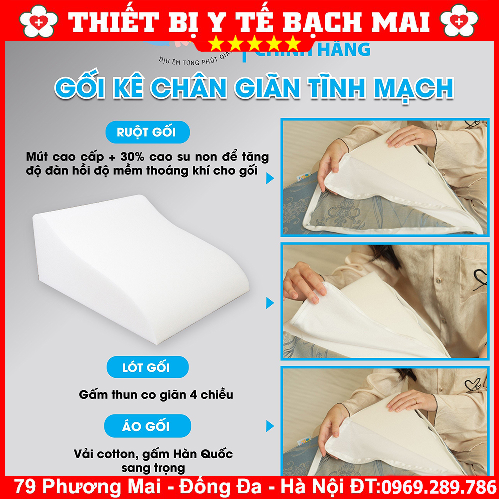 Gối Kê Chân Chống Suy Giãn Tĩnh Mạch YOROKOBI Gối Kê Chân Chống Suy Giãn Tĩnh Mạch YOROKOBI