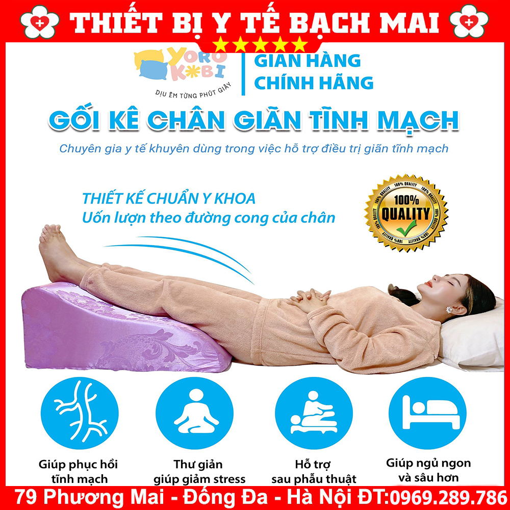 Gối Kê Chân Chống Suy Giãn Tĩnh Mạch YOROKOBI Gối Kê Chân Chống Suy Giãn Tĩnh Mạch YOROKOBI