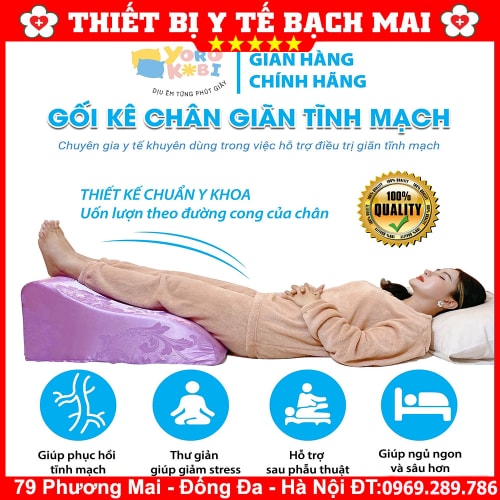Gối Kê Chân Chống Suy Giãn Tĩnh Mạch YOROKOBI Gối Kê Chân Chống Suy Giãn Tĩnh Mạch YOROKOBI