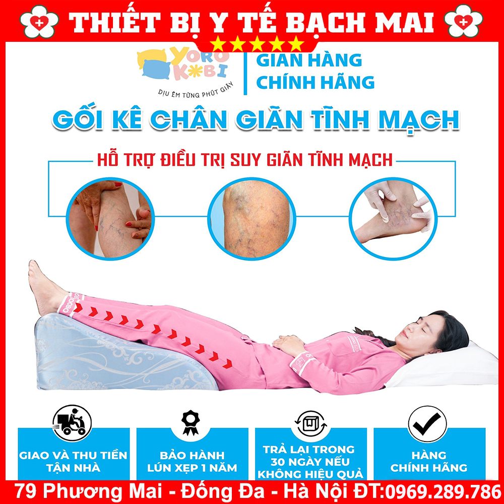 Gối Kê Chân Chống Suy Giãn Tĩnh Mạch YOROKOBI Gối Kê Chân Chống Suy Giãn Tĩnh Mạch YOROKOBI