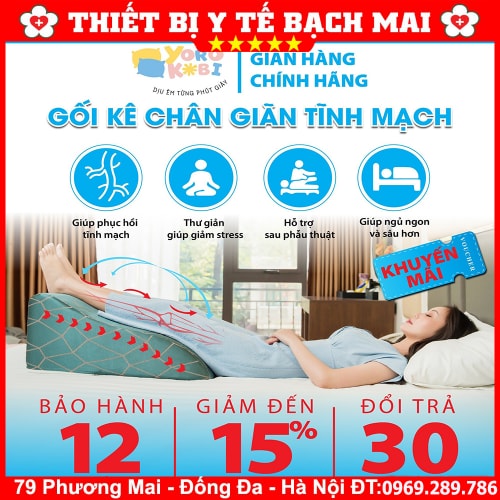 Gối Kê Chân Chống Suy Giãn Tĩnh Mạch YOROKOBI Gối Kê Chân Chống Suy Giãn Tĩnh Mạch YOROKOBI