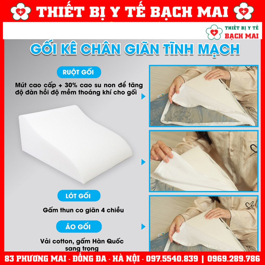 Gối Kê Chân Hỗ Trợ Điều Trị Suy Giãn Tĩnh Mạch Chân Chuyên Dụng YOROKOBI Gối Kê Chân Hỗ Trợ Điều Trị Suy Giãn Tĩnh Mạch Chân Chuyên Dụng YOROKOBI