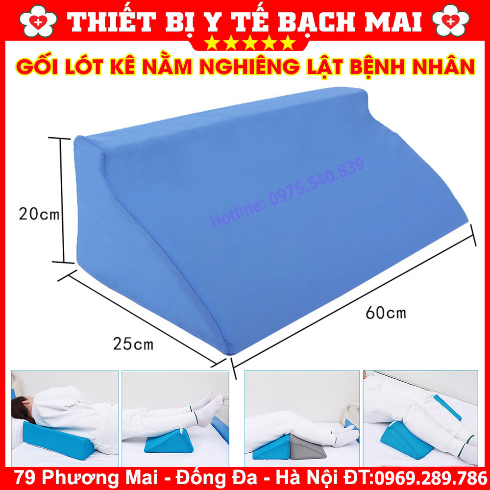 Gối Kê Lót Lưng Nghiêng Xoay Lật Bệnh Nhân - Gối Tam Giác Ngăn Tạo Vết Loét Người Bệnh Gối Kê Lót Lưng Nghiêng Xoay Lật Bệnh Nhân - Gối Tam Giác Ngăn Tạo Vết Loét Người Bệnh