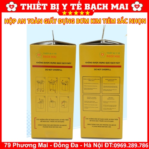 Hộp Giấy An Toàn Đựng Bơm Kim Tiêm Vật Sắc Nhọn Y Tế Đã Qua Sử Dụng Hộp Giấy An Toàn Đựng Bơm Kim Tiêm Vật Sắc Nhọn Y Tế Đã Qua Sử Dụng