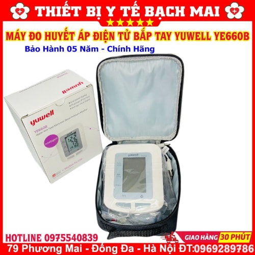 Máy Đo Huyết Áp Điện Tử Bắp Tay Yuwell YE660B Máy Đo Huyết Áp Điện Tử Bắp Tay Yuwell YE660B
