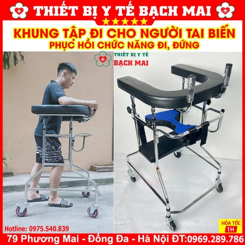 Khung Tập Đi Cho Người Tai Biến, Yếu, Liệt, Phục Hồi Chức Năng Khung Tập Đi Cho Người Tai Biến, Yếu, Liệt, Phục Hồi Chức Năng