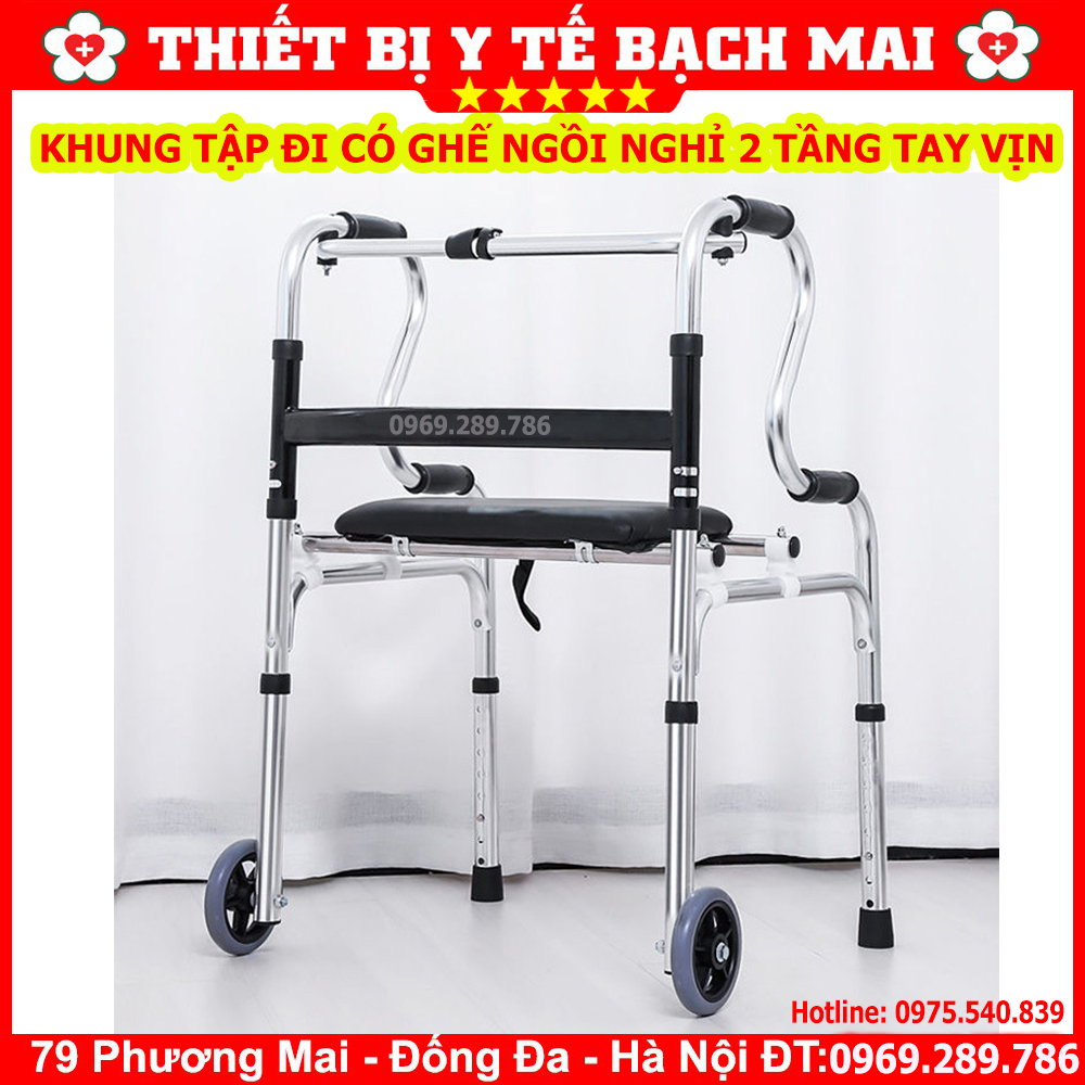 Khung Tập Đi Có Ghế Ngồi Đa Năng Z002 Khung Tập Đi Có Ghế Ngồi Đa Năng Z002