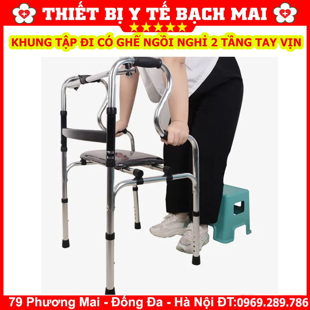 Khung Tập Đi Có Ghế Ngồi Đa Năng Z002 Khung Tập Đi Có Ghế Ngồi Đa Năng Z002