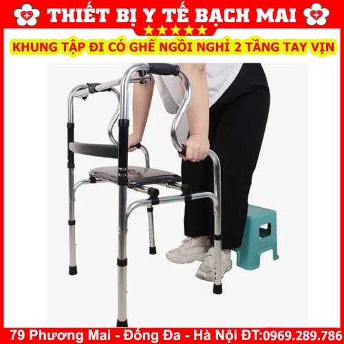 Khung Tập Đi Có Ghế Ngồi Đa Năng Z002 Khung Tập Đi Có Ghế Ngồi Đa Năng Z002