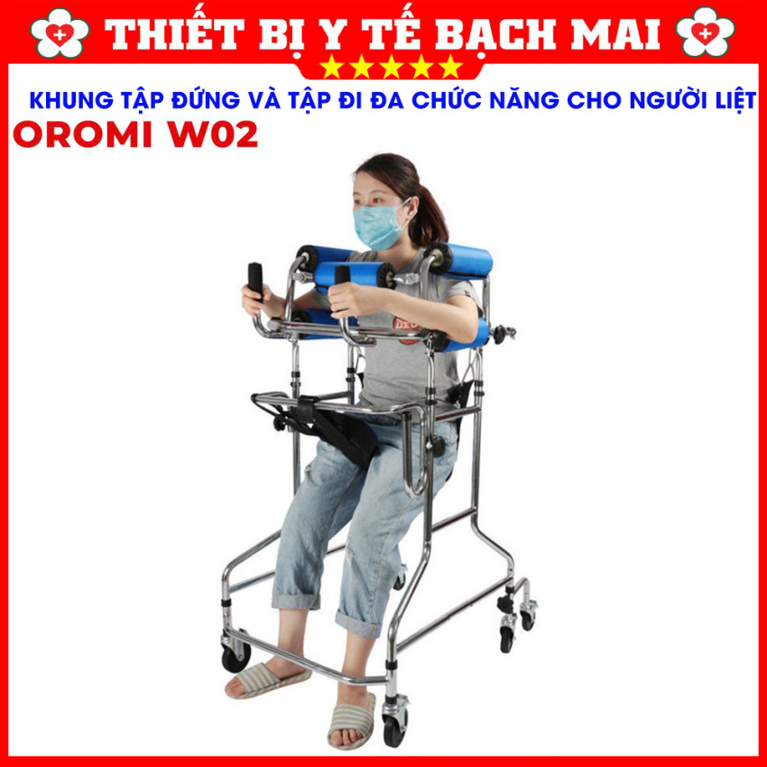 Khung Tập Đứng Tập Đi Đa Năng OROMI W02 – Dụng Cụ Hỗ Trợ Phục Hồi Chức Năng Cho Người Bệnh, Người Yếu Chân Khung Tập Đứng Tập Đi Đa Năng OROMI W02 – Dụng Cụ Hỗ Trợ Phục Hồi Chức Năng Cho Người Bệnh, Người Yếu Chân