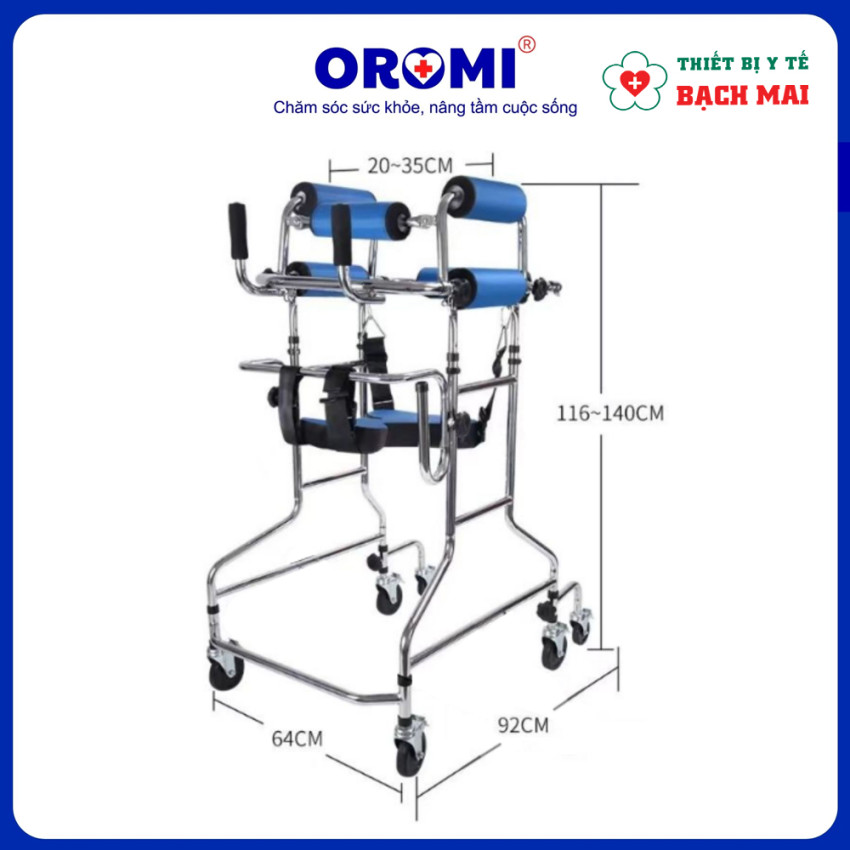 Khung Tập Đứng Tập Đi Đa Năng OROMI W02 – Dụng Cụ Hỗ Trợ Phục Hồi Chức Năng Cho Người Bệnh, Người Yếu Chân Khung Tập Đứng Tập Đi Đa Năng OROMI W02 – Dụng Cụ Hỗ Trợ Phục Hồi Chức Năng Cho Người Bệnh, Người Yếu Chân