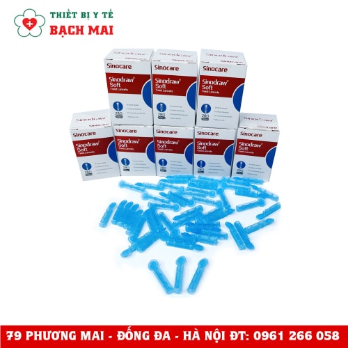Kim Chích Lấy Máu Thu Đường Huyết Sinocare Hộp 50 Kim Kim Chích Lấy Máu Thu Đường Huyết Sinocare Hộp 50 Kim