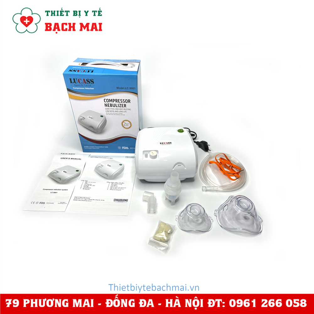 Máy Xông Mũi Họng Lucass LC-8001 Máy Xông Mũi Họng Lucass LC-8001