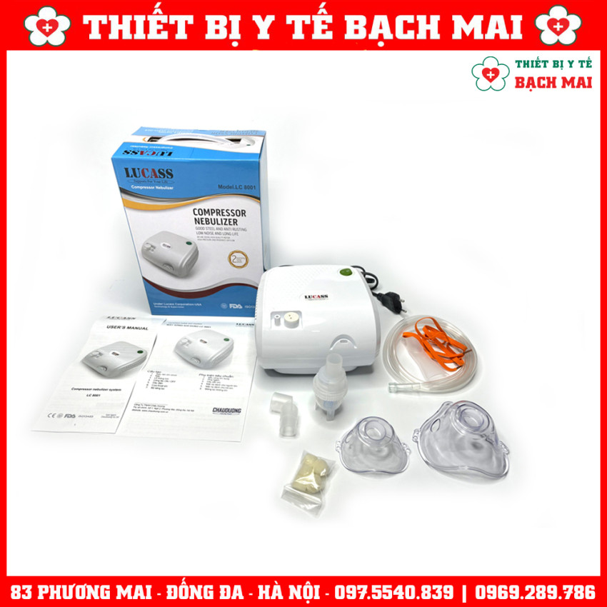 Máy Xông Mũi Họng Lucass LC-8001 Máy Xông Mũi Họng Lucass LC-8001