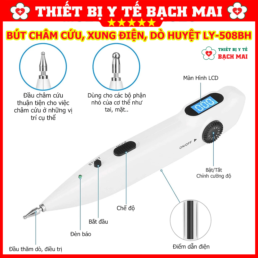 Bút Dò Huyệt Châm Cứu Xung Điện LY508BH Bút Dò Huyệt Châm Cứu Xung Điện LY508BH