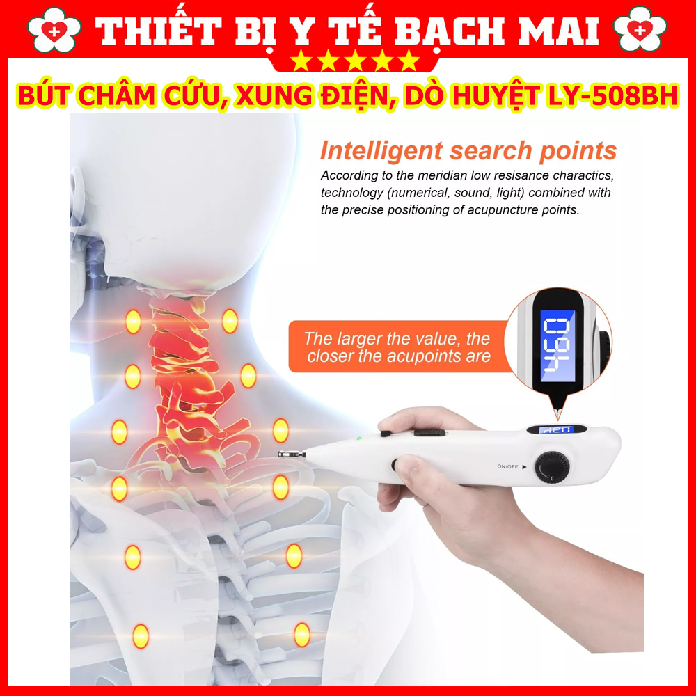 Bút Dò Huyệt Châm Cứu Xung Điện LY508BH Bút Dò Huyệt Châm Cứu Xung Điện LY508BH