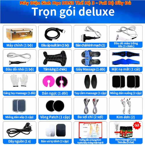 Máy Điện Sinh Học DDS3 Thế Hệ Thứ 3 - Bộ Đầy Đủ Máy Điện Sinh Học DDS3 Thế Hệ Thứ 3 - Bộ Đầy Đủ
