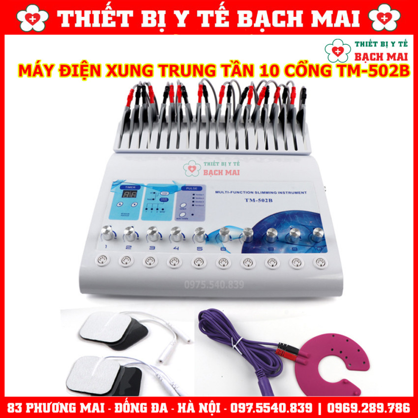 Máy Điện Xung 10 Cổng Ra TM-502B - Máy Trung Tần 10 Đầu Ra TM502B