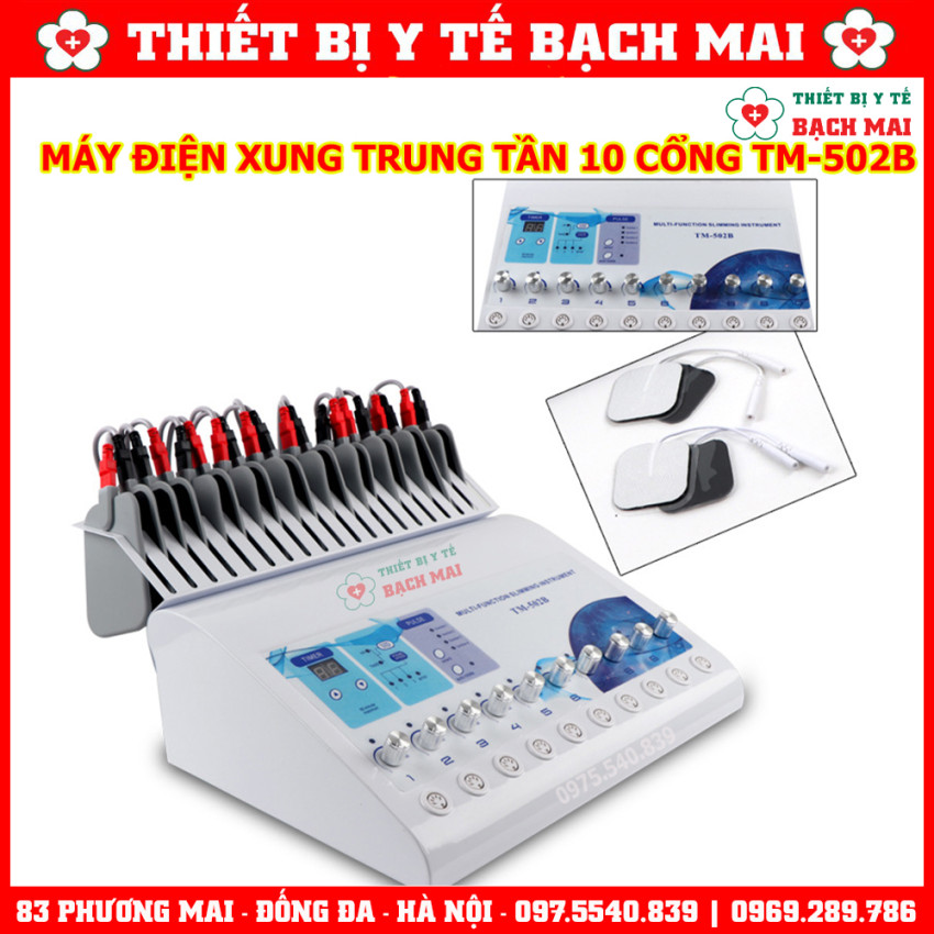 Máy Điện Xung 10 Cổng Ra TM-502B - Máy Trung Tần 10 Đầu Ra TM502B