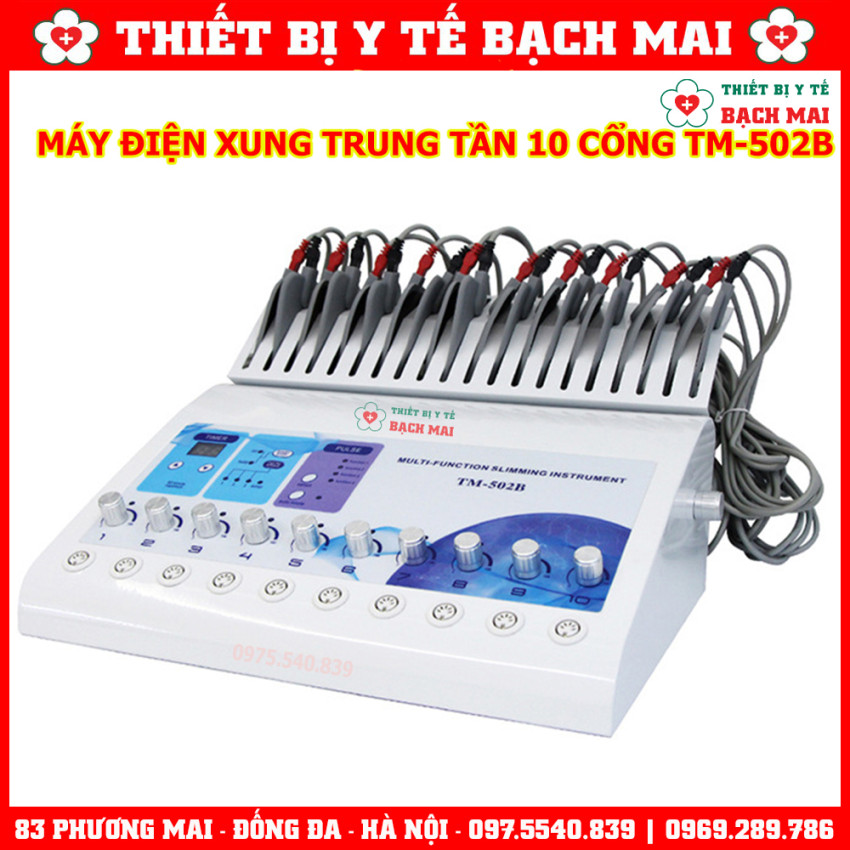 Máy Điện Xung 10 Cổng Ra TM-502B - Máy Trung Tần 10 Đầu Ra TM502B
