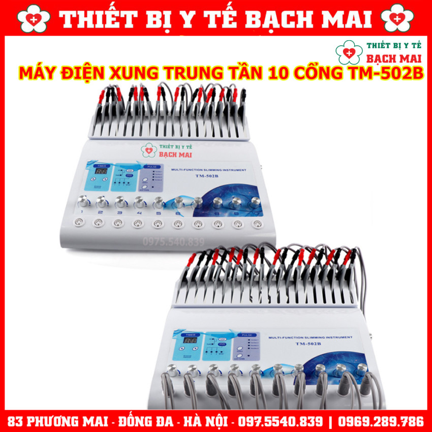 Máy Điện Xung 10 Cổng Ra TM-502B - Máy Trung Tần 10 Đầu Ra TM502B