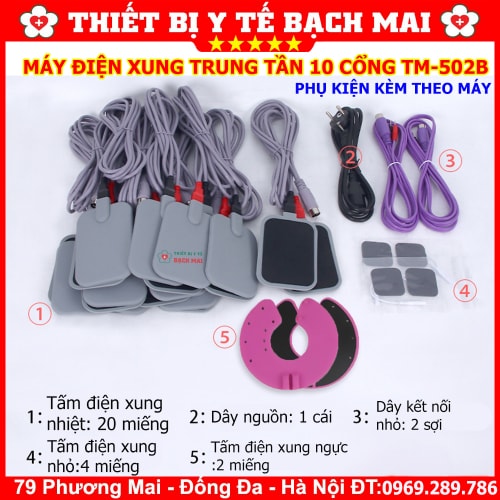 Máy Điện Xung 10 Cổng Ra TM-502B - Máy Trung Tần 10 Đầu Ra TM502B Máy Điện Xung 10 Cổng Ra TM-502B - Máy Trung Tần 10 Đầu Ra TM502B