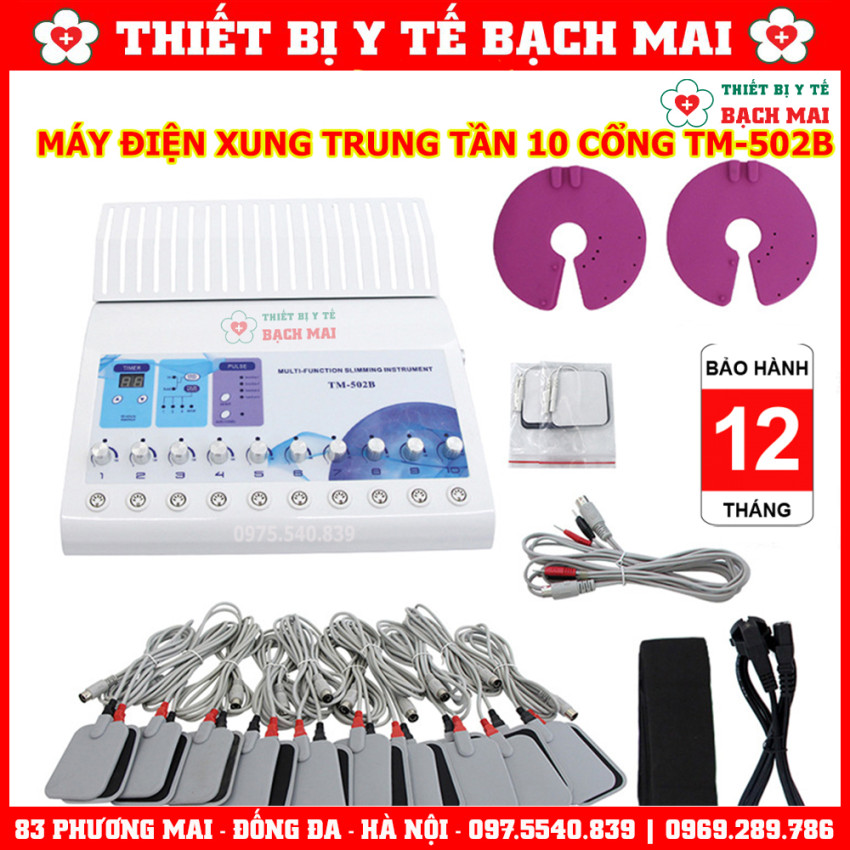 Máy Điện Xung 10 Cổng Ra TM-502B - Máy Trung Tần 10 Đầu Ra TM502B