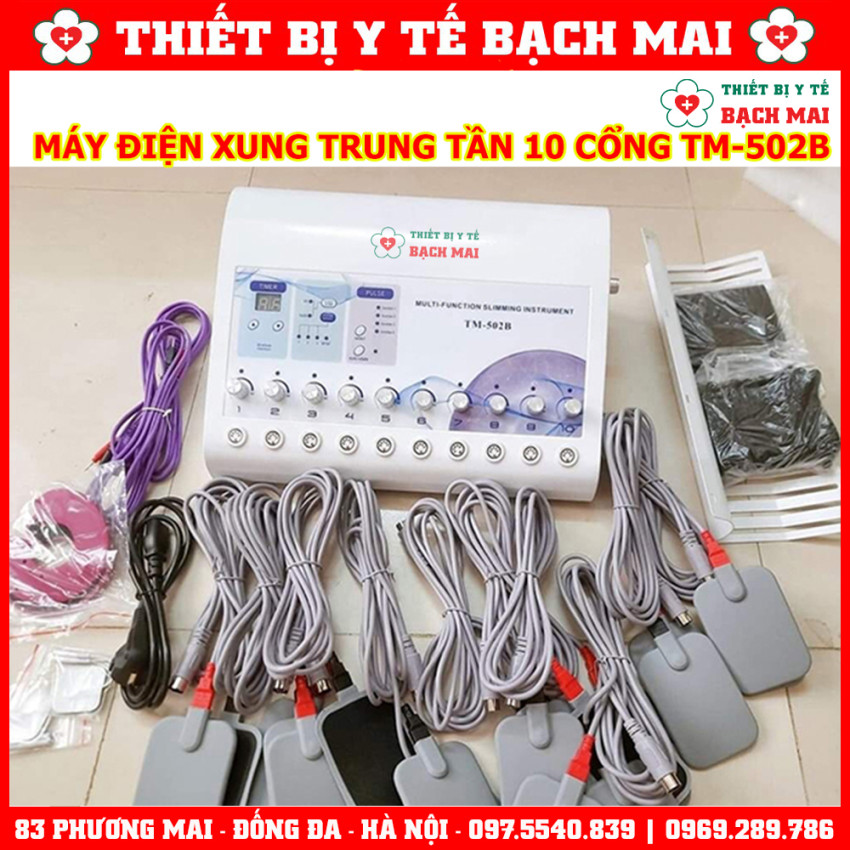 Máy Điện Xung 10 Cổng Ra TM-502B - Máy Trung Tần 10 Đầu Ra TM502B